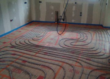 Plancher chauffant avec TMS80 ROTH et tubes COMAP KANTEM